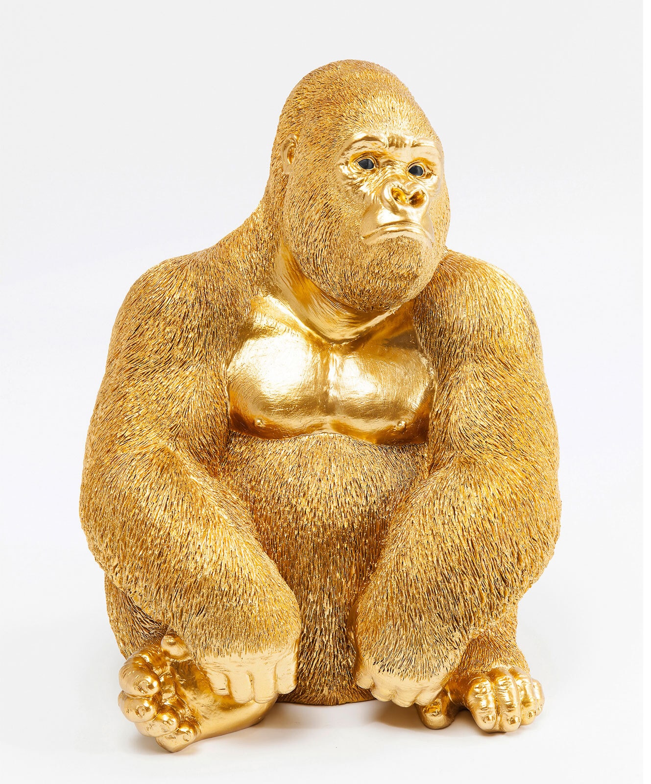 KARE DESIGN Dekofigur MONKEY GORILLA goldfarbig