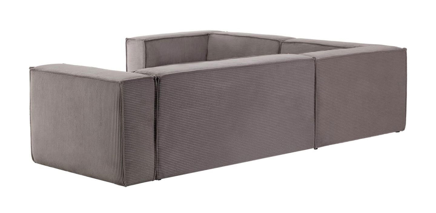 Kave Home Ecksofa BLOK 5-Sitzer grau 