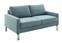 Sofa MOSAIK 2-sitzig blau/ grau