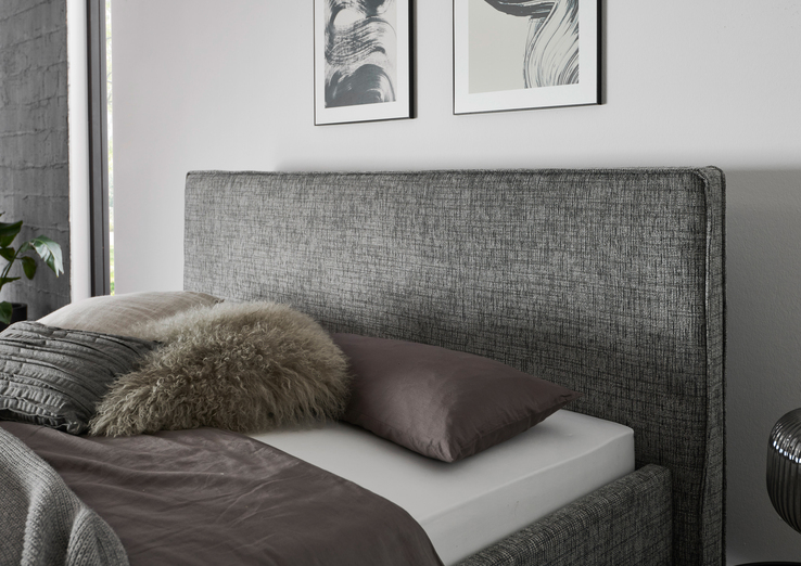 Bettgestell RIVA 180 x 200 cm grau