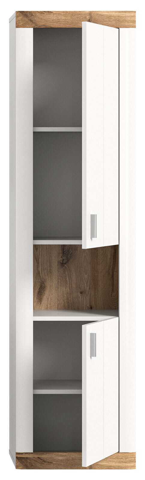 Hochschrank LAREDO 45 x 172 cm Weiß/ Eiche