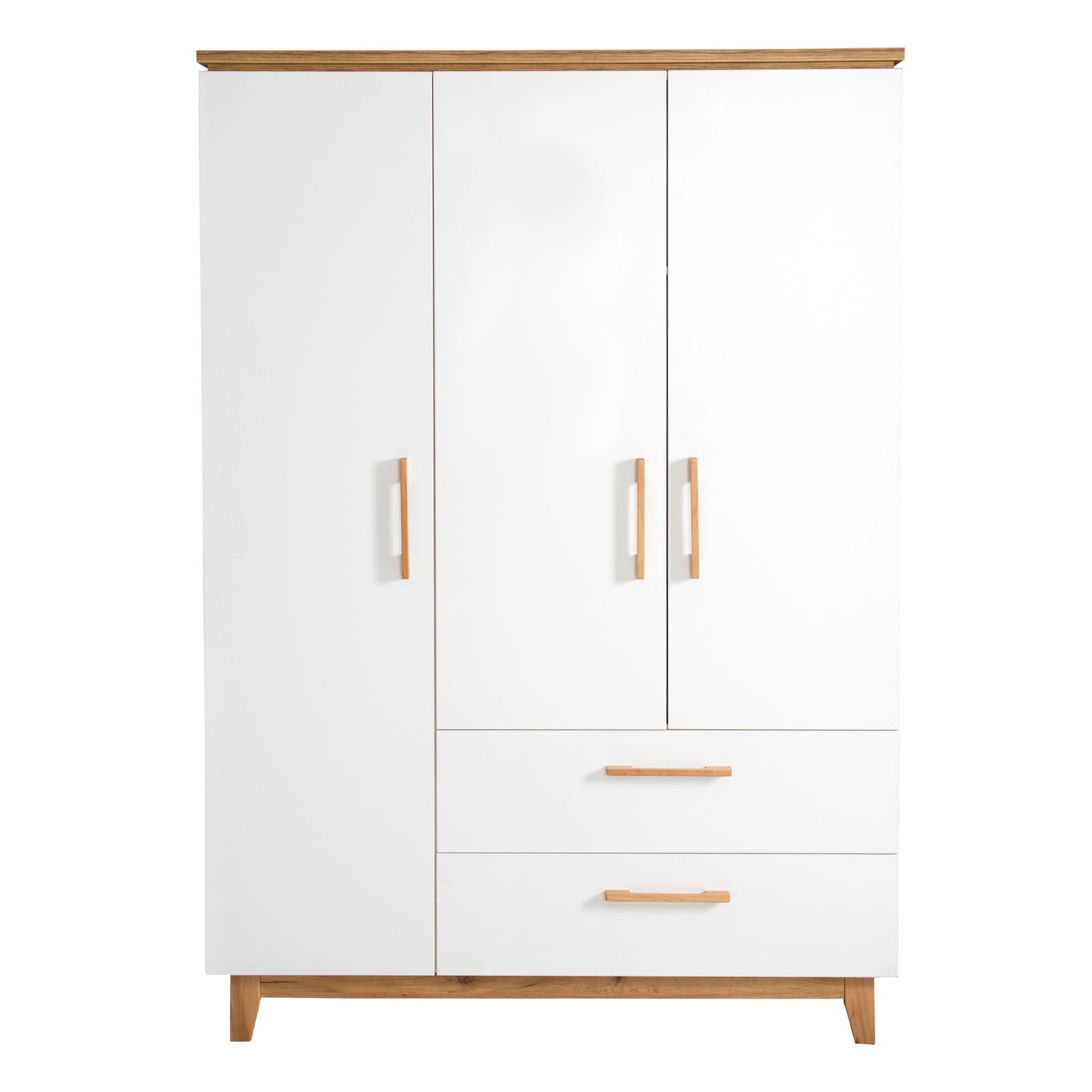 roba Kleiderschrank 135 x 200 x 55 cm weiß