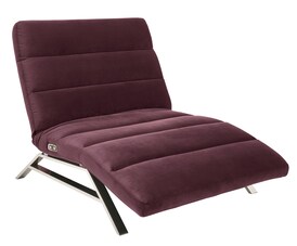 Ole Gunderson Relaxliege 158-198 x 120 cm Stoffbezug purple