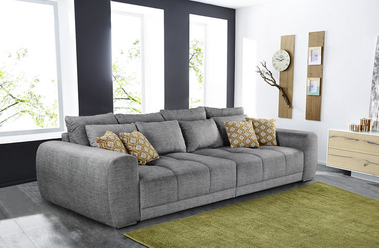 Phill Hill Bigsofa SOLEO 306 cm hellgrau