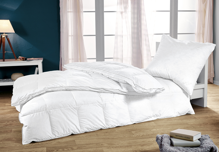 KÜNSEMÜLLER 3-Kammer-Kopfkissen FIRST CLASS 80 x 80 cm 1180 g weiß