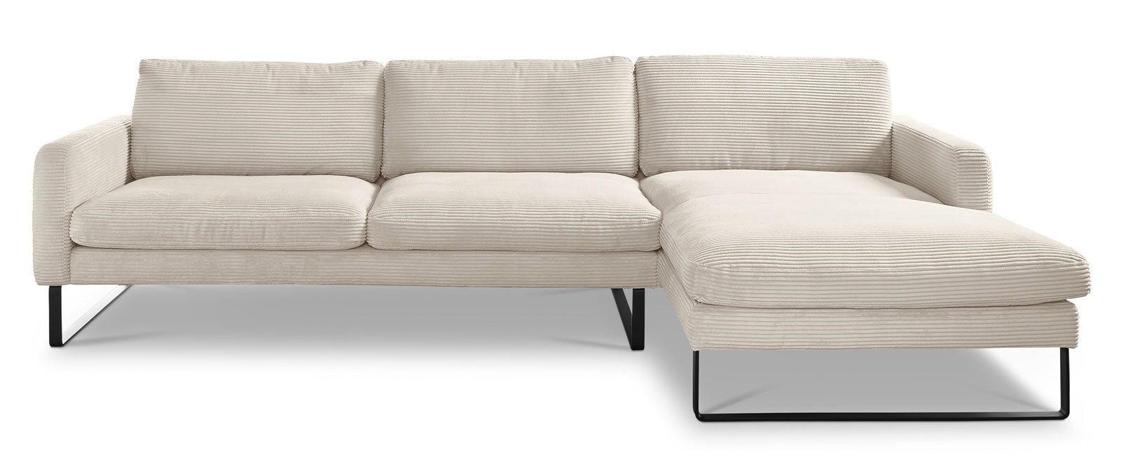 Ole Gunderson Ecksofa ROMA 298 x 154 cm Cord nature