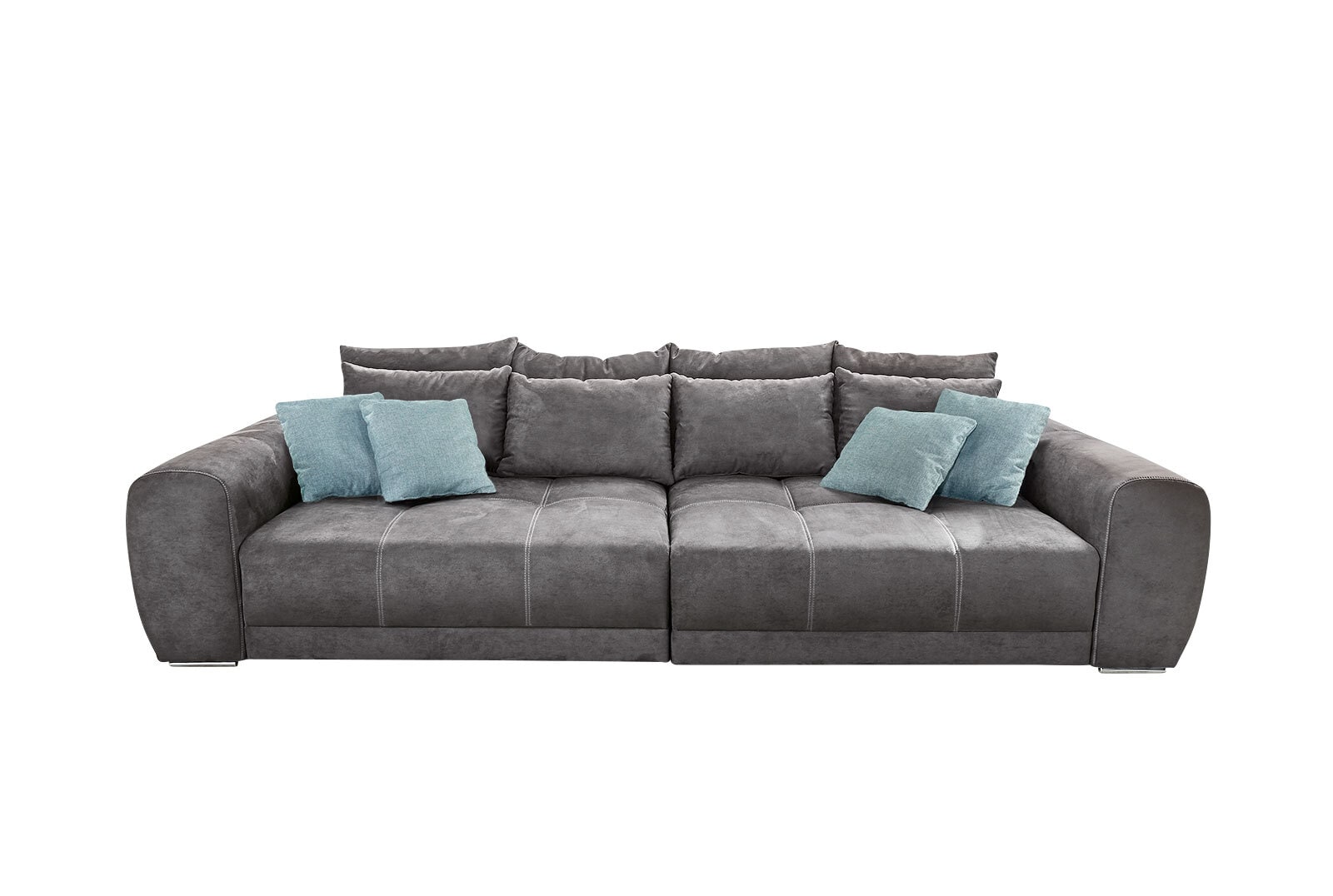 PHILL HILL Bigsofa SOLEO 306 cm Stoffbezug dunkelgrau