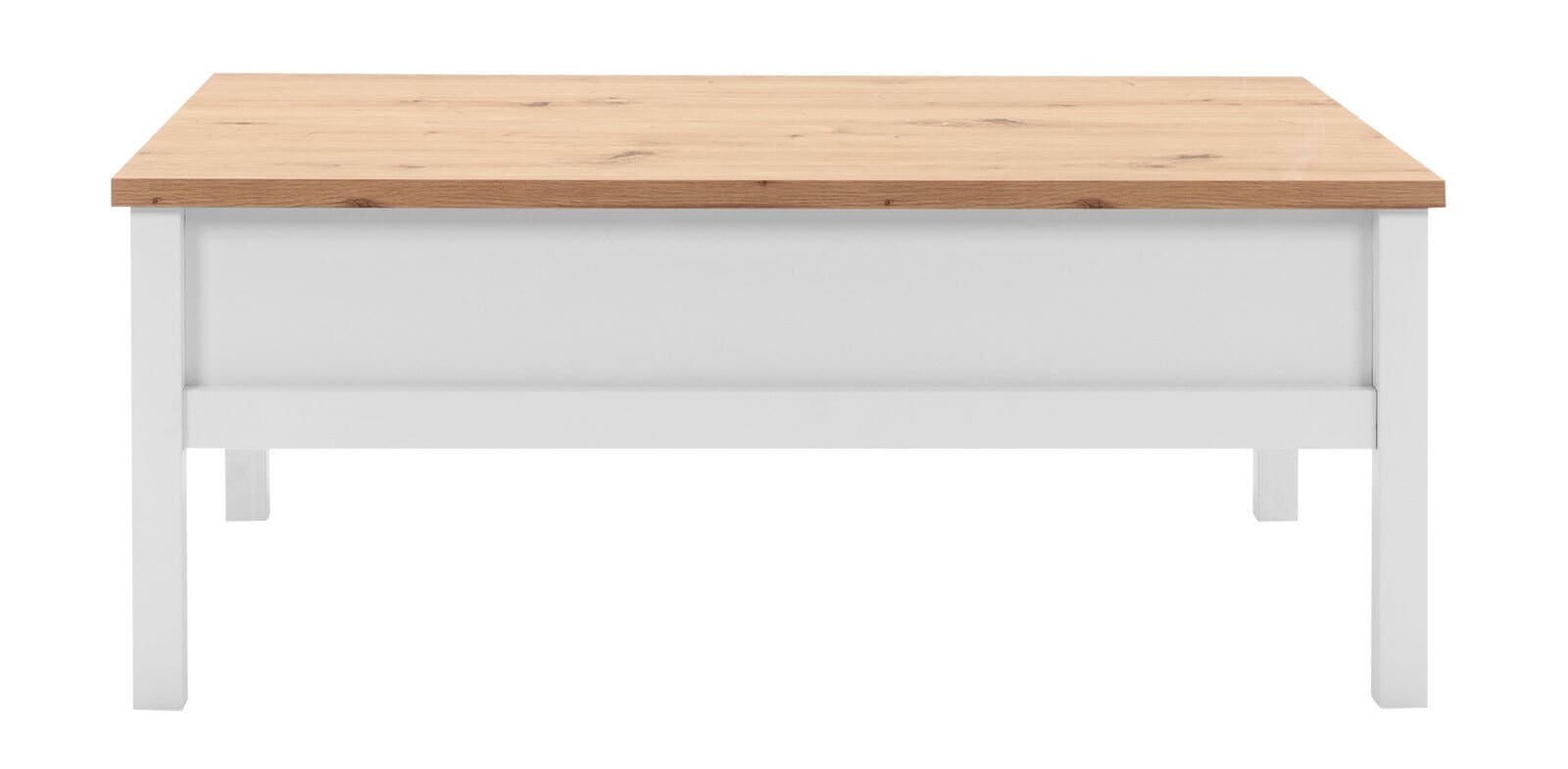 Couchtisch BERGEN 100 x 55 cm weiß/ Artisan Oak