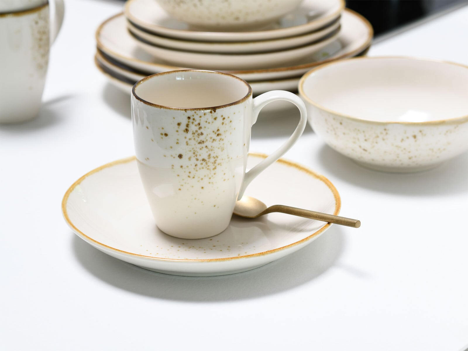 CreaTable Untertasse NATURE COLLECTION 6er Set creme