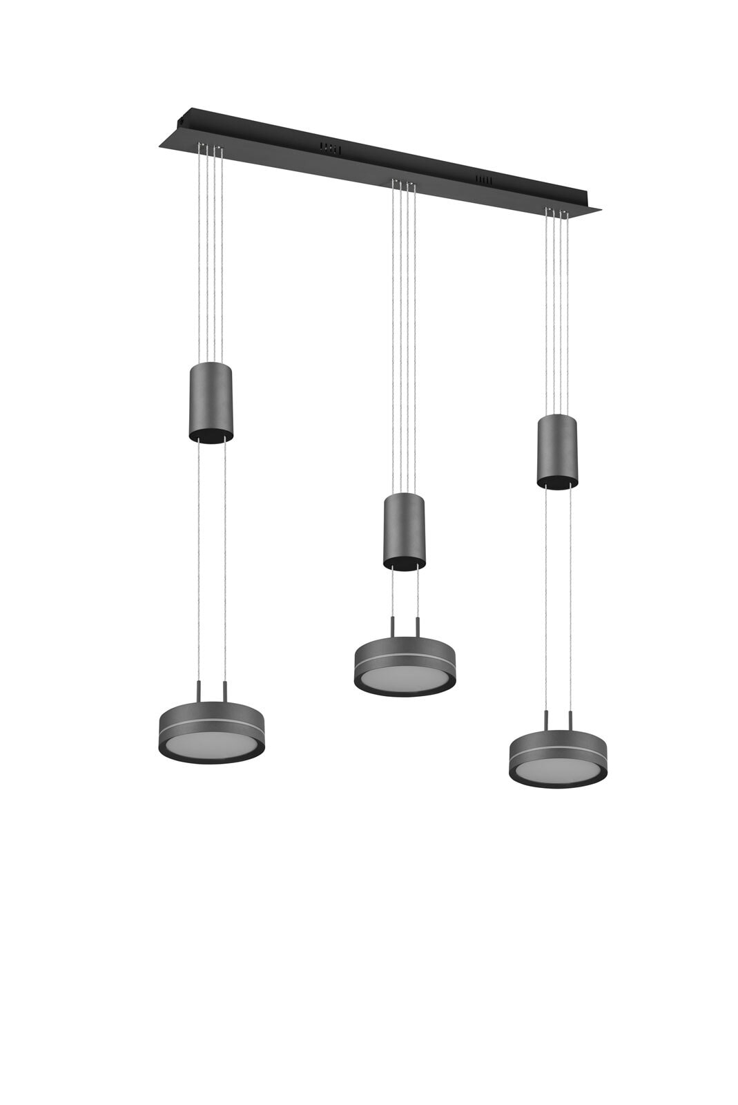 TRIO LED Pendellampe FRANKLIN 3-flg anthrazit