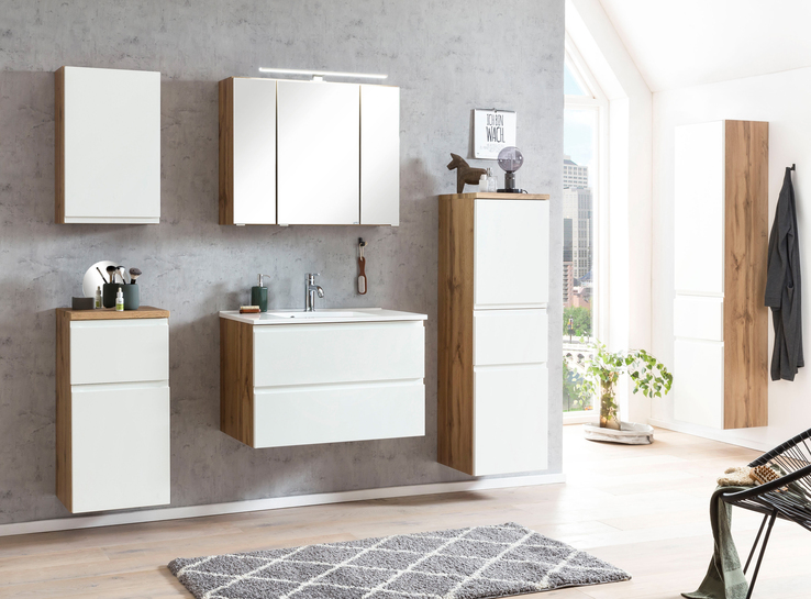 Bad-Midischrank GENT weiß/braun 40cm