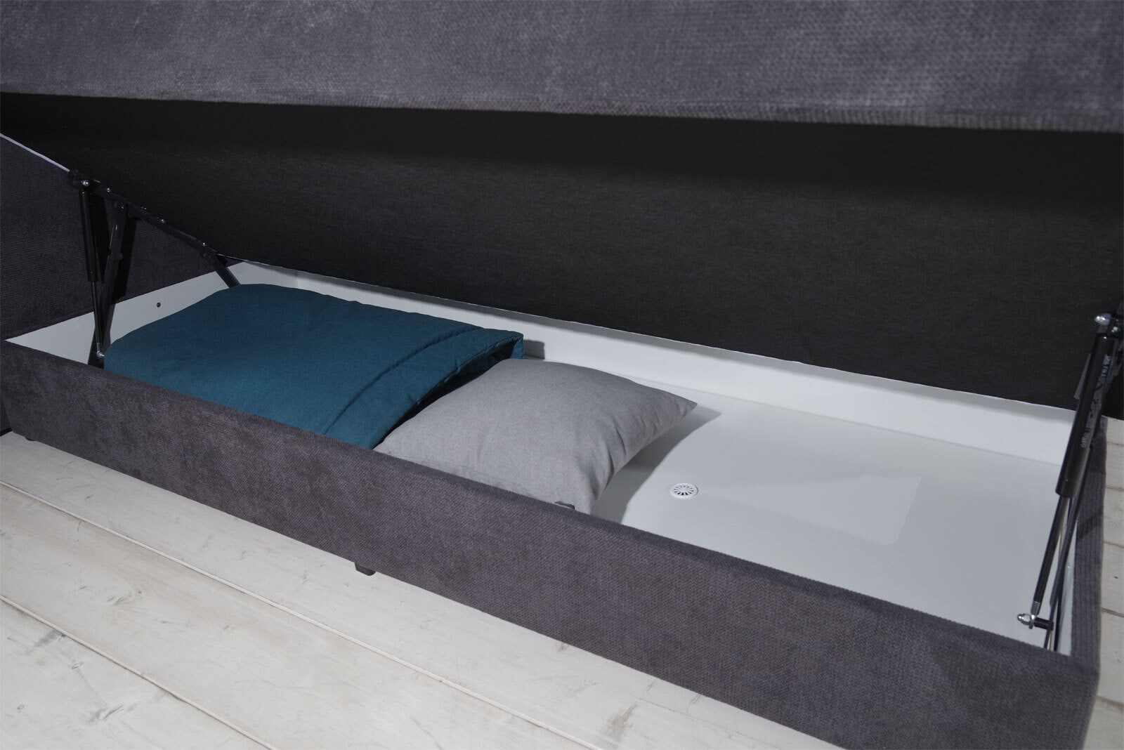 Boxspringbett PORTAGE 180 x 200 cm anthrazit