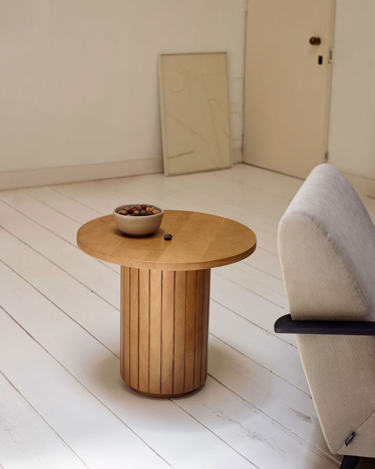 Kaver Home Beistelltisch LICIA 60 x 60 cm Mango braun