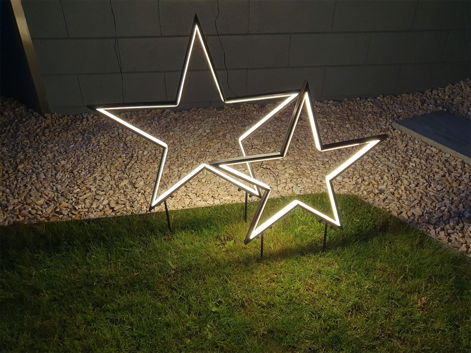 LED Lichtobjekt Gartenstecker Stern 42 cm