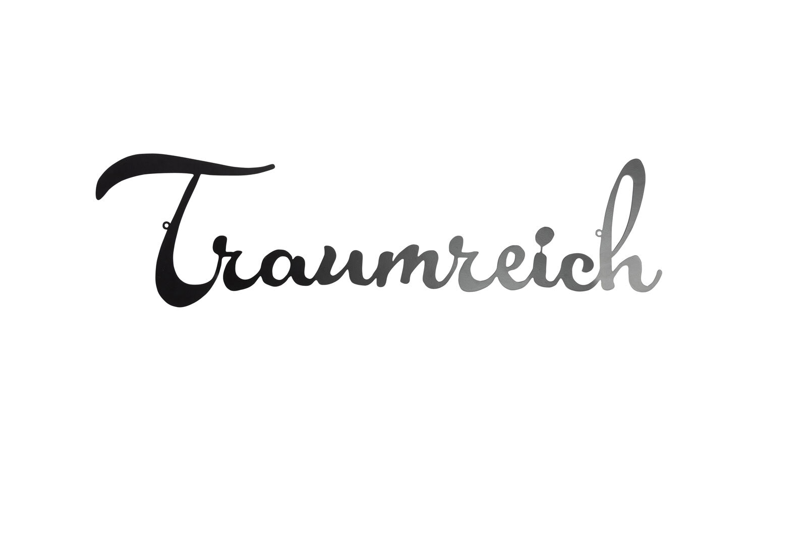 Wanddeko Schriftzug TRAUMREICH