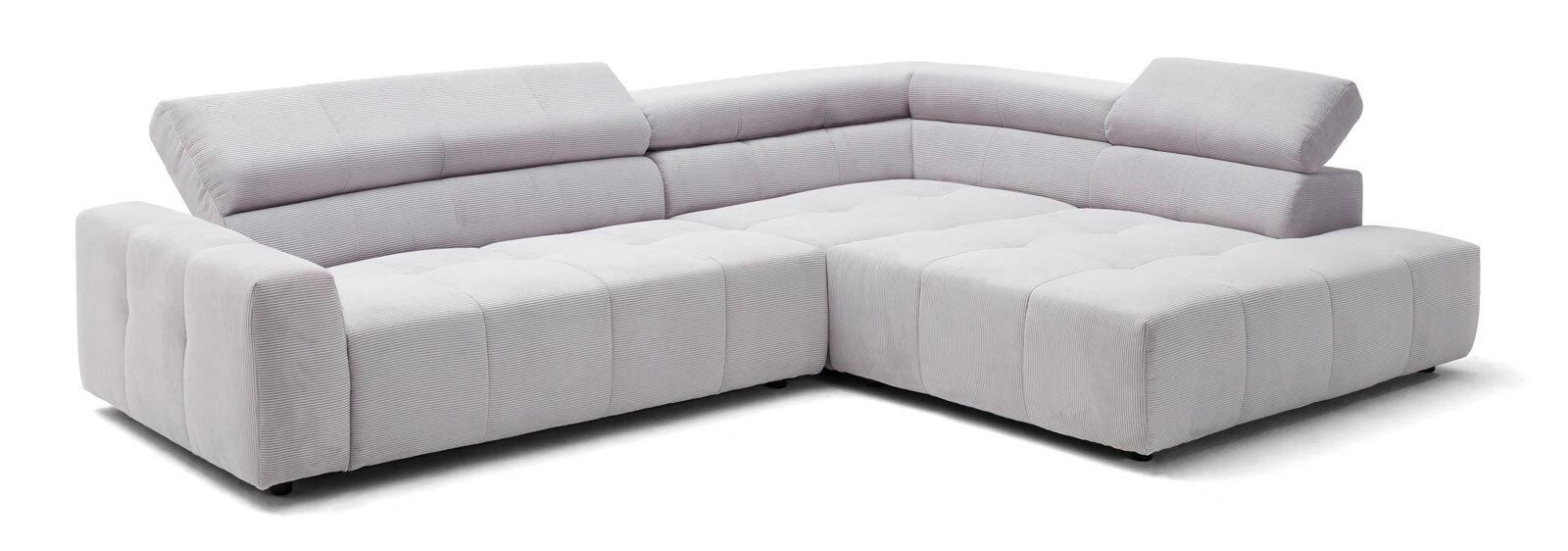 Ecksofa DENVER 311 x 219 cm grau