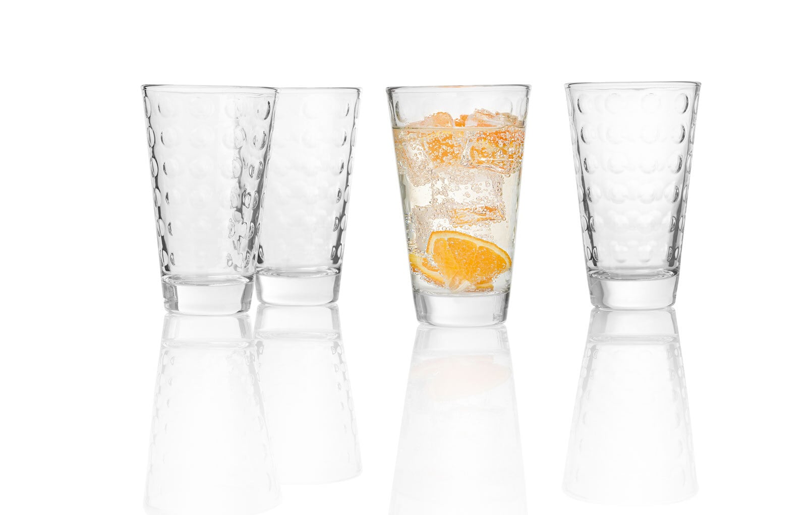 LEONARDO Longdrinkglas OPTIC 6er Set transparent