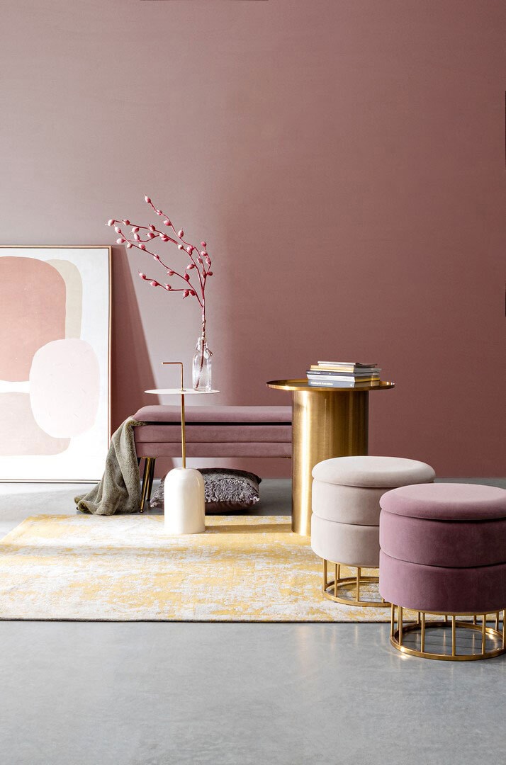 INTERhome Bank PAVLINA MAUVE rosa