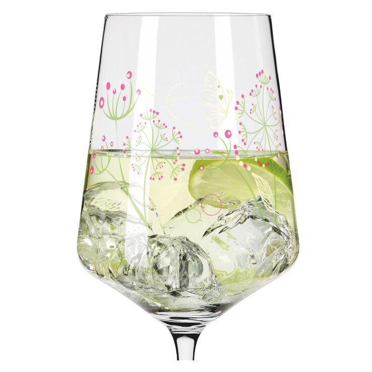 RITZENHOFF Aperitifglas SOMMERTAU HUGO 4er Set Blumen Kristallglas
