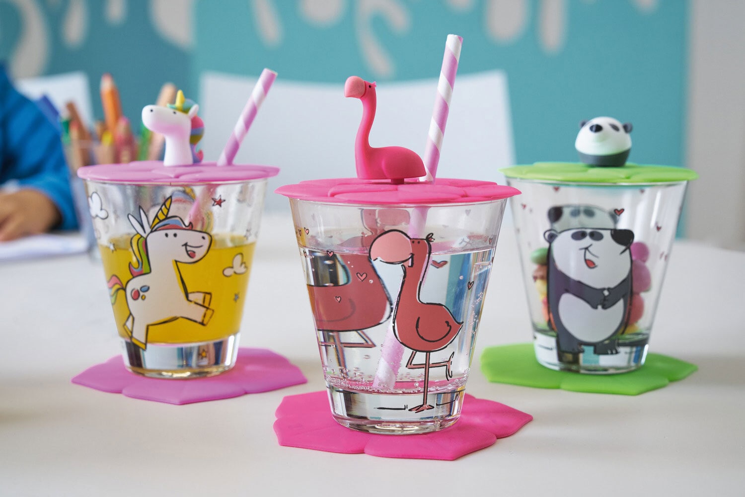 LEONARDO Kindergeschirr Becher BAMBINI FLAMINGO