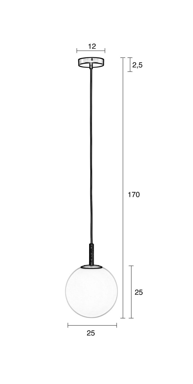 zuiver Retrofit Hängelampe ORION 25 cm