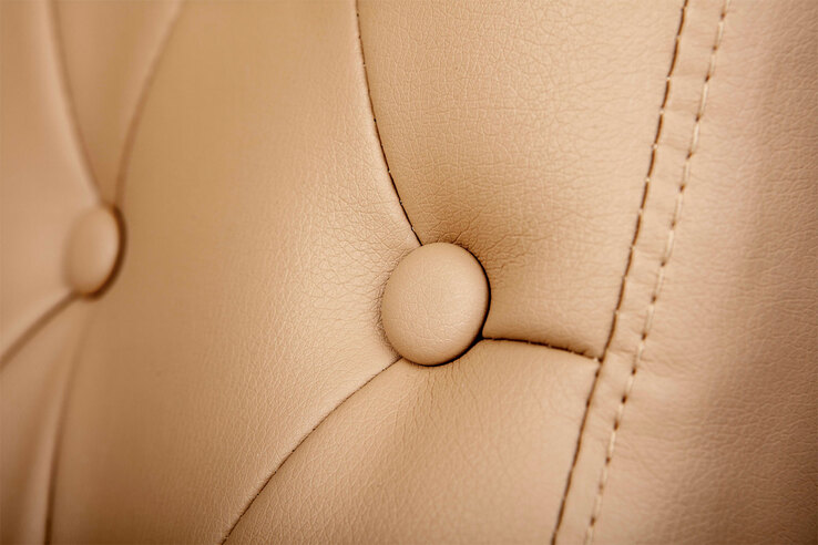 Drehstuhl PATRICK Lederoptik beige 70 x 114 x 62 cm