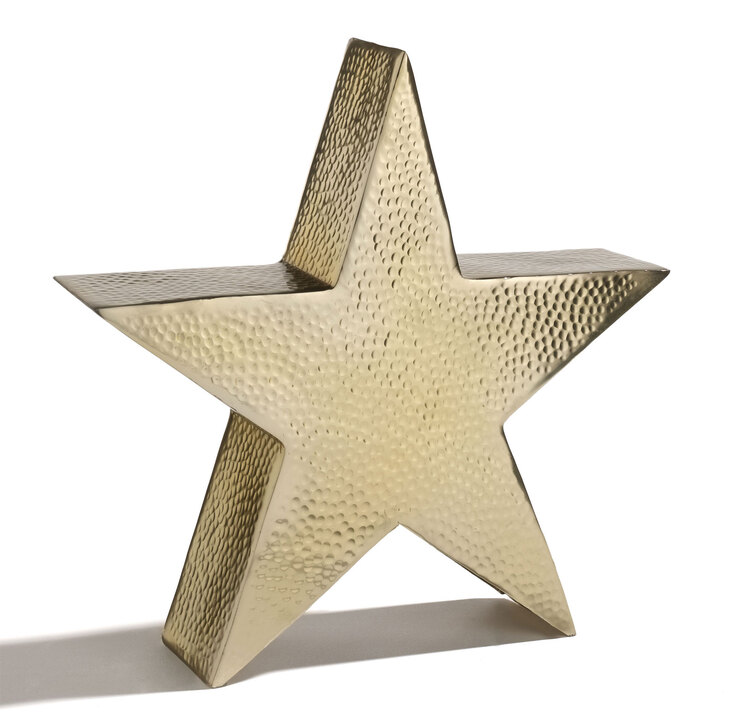 casaNOVA Weihnachtsstern 35 cm goldfarbig