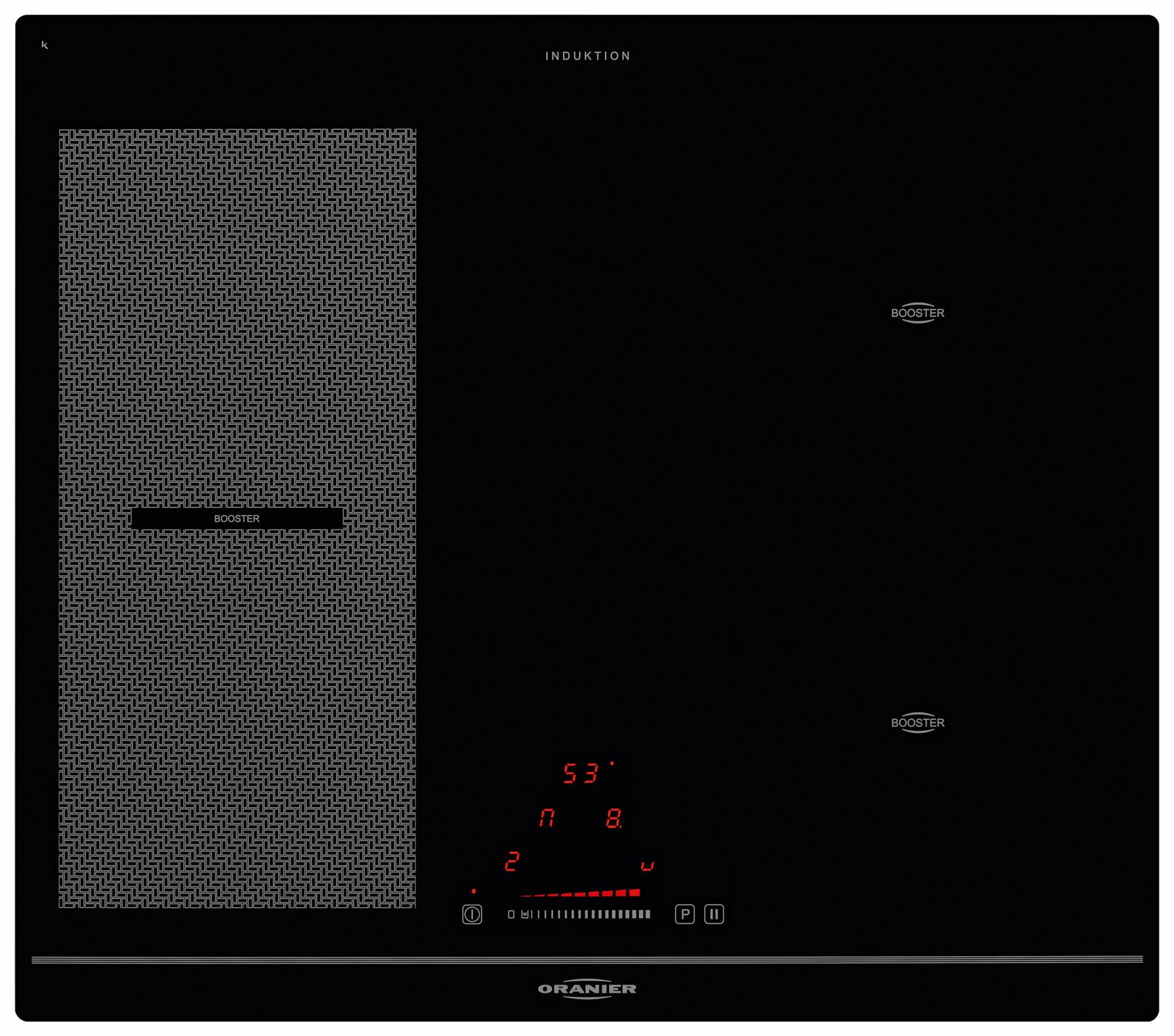 ORANIER Induktions-Kochfeld 60 cm KXI 2062 Rahmenlos schwarz