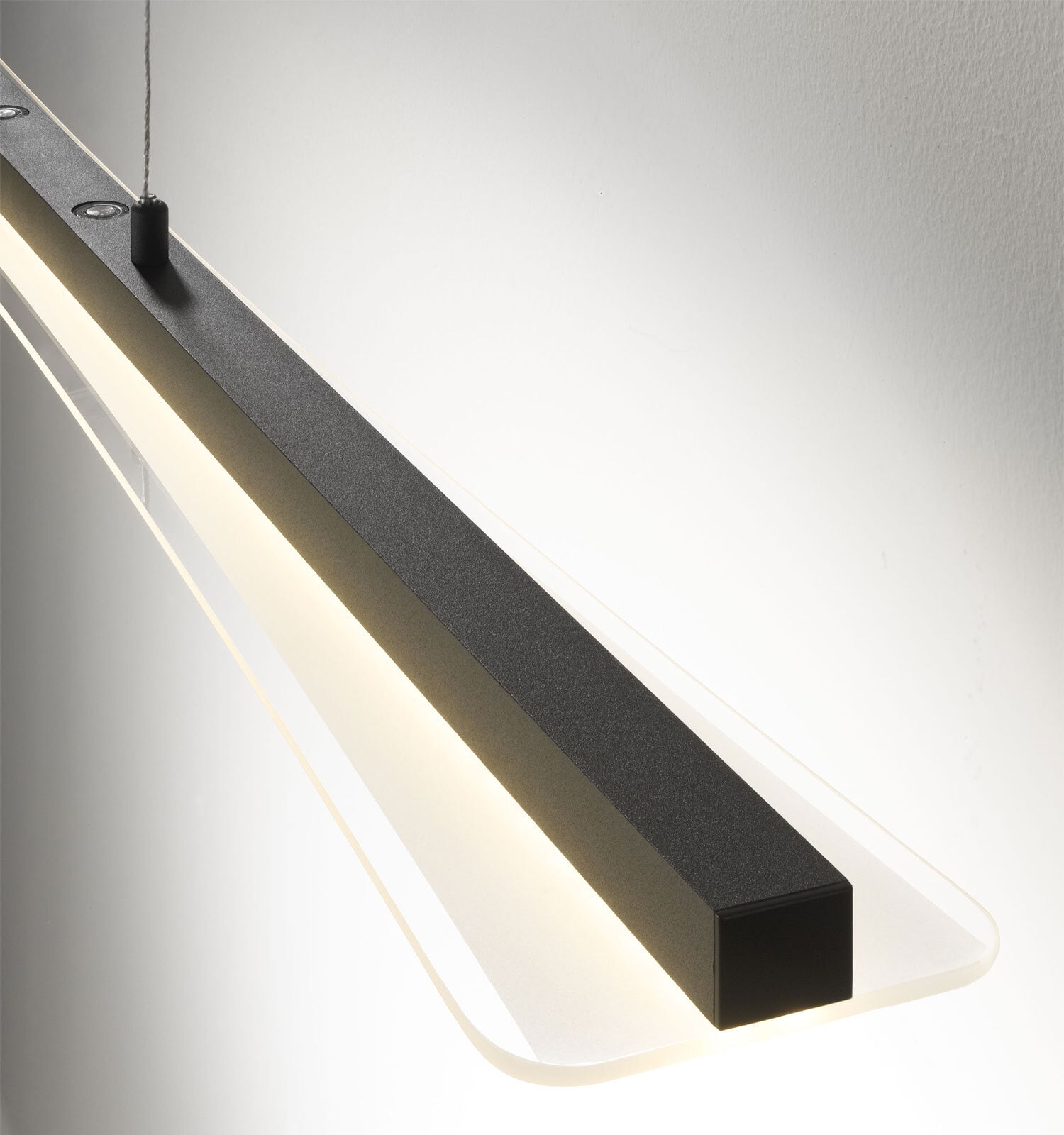 casaNOVA CCT LED Pendellampe SMOOTH 100 cm schwarz