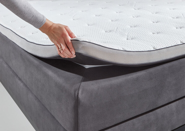 Boxspringbett ROCKAWAY 180 x 200 cm anthrazit