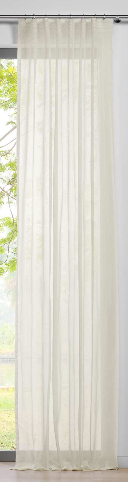 my deco Schlaufenvorhang PURE 135 x 300 cm ecru