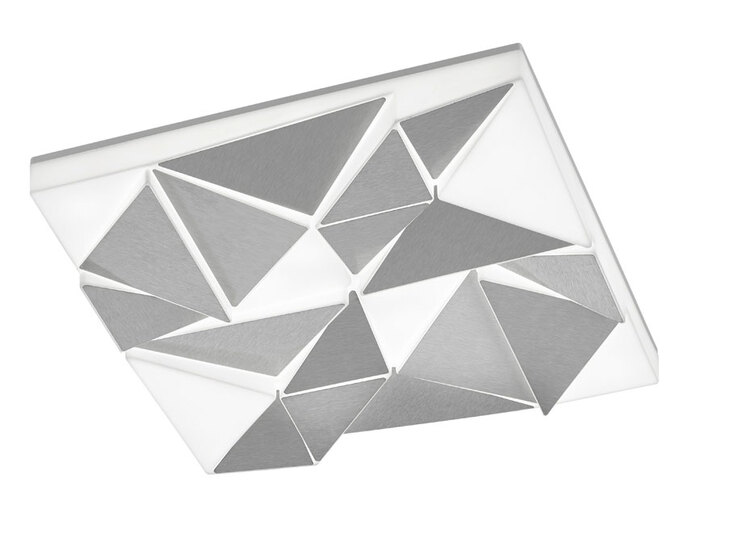 TRIO LED Deckenlampe TRINITY alufarbig