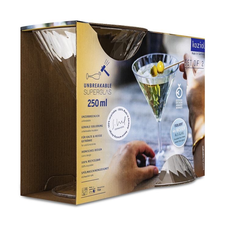 koziol Cocktailglas Superglas CLUB NO.12 2er Set 250 ml kristallklar