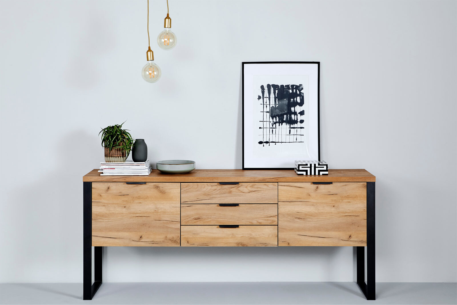 Sideboard LOOP 180 x 40 x 76 cm Kerneiche NB