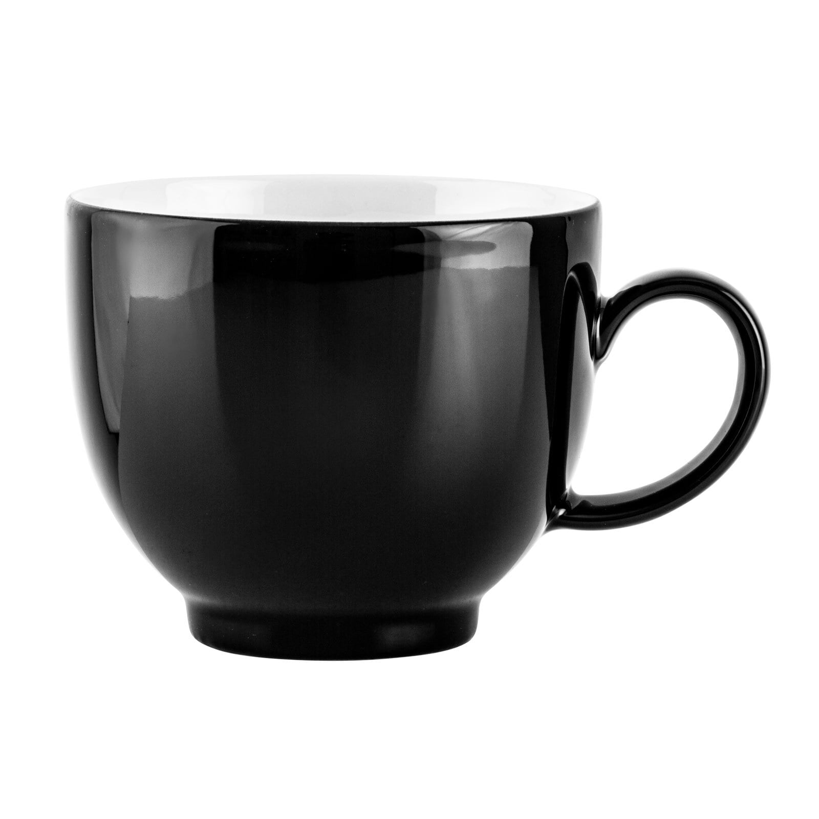 Seltmann Weiden Kaffeeservice LIDO SOLID BLACK 18-teilig schwarz/ weiß