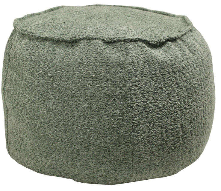 Sitzsack-Hocker KAYLA 41 x 60 cm moosgrün
