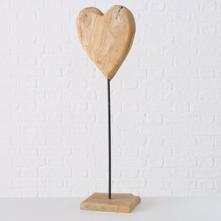 Deko Objekt Herz TEAKI 81 cm