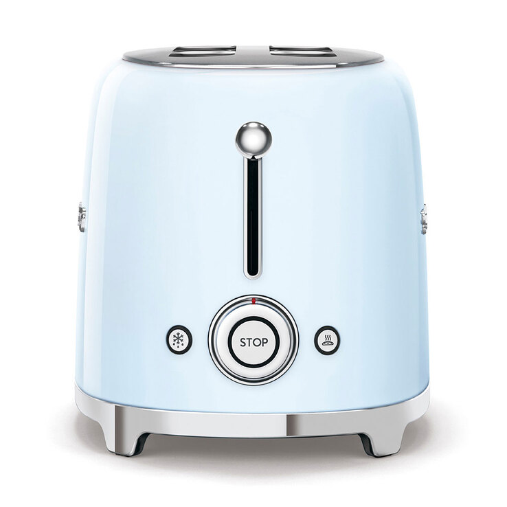 SMEG Toaster 2-Schlitz KOMPAKT Pastellblau