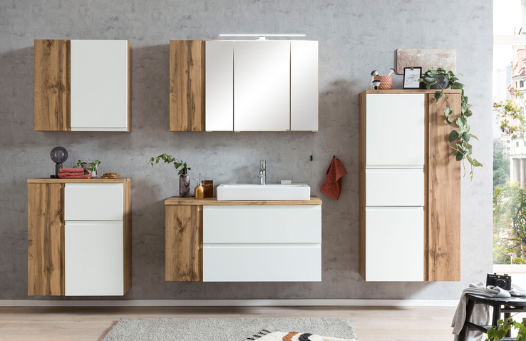 Bad-Waschtischkombination GENT grau 105cm