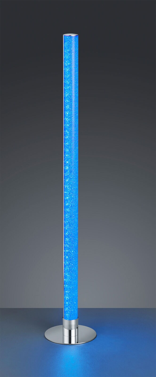 RL LED Stehlampe LEIA mit Fernbedienung 104 cm Metall/Acryl chromfarbig/transparent
