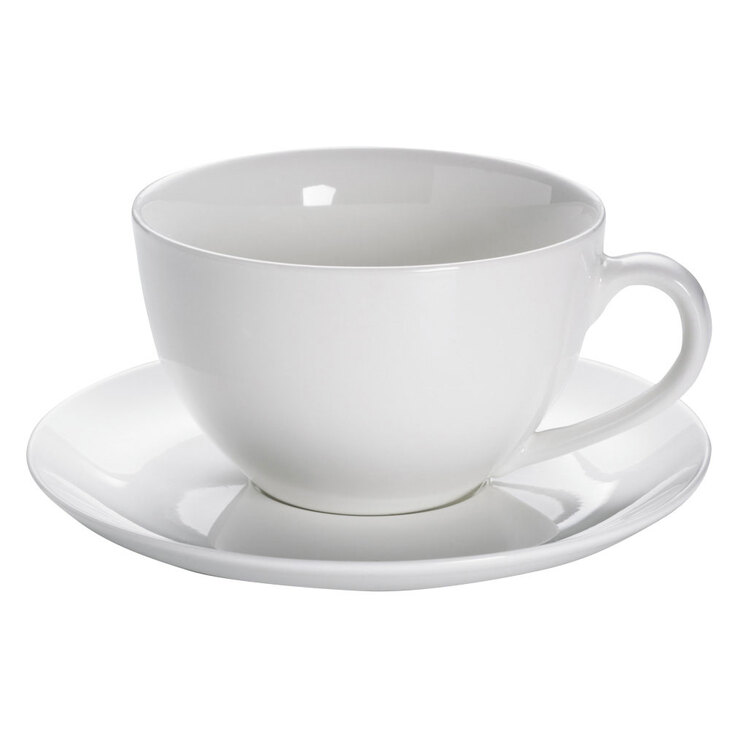 MAXWELL & WILLIAMS Kaffeetassen Set BASICS 4-teilig weiß
