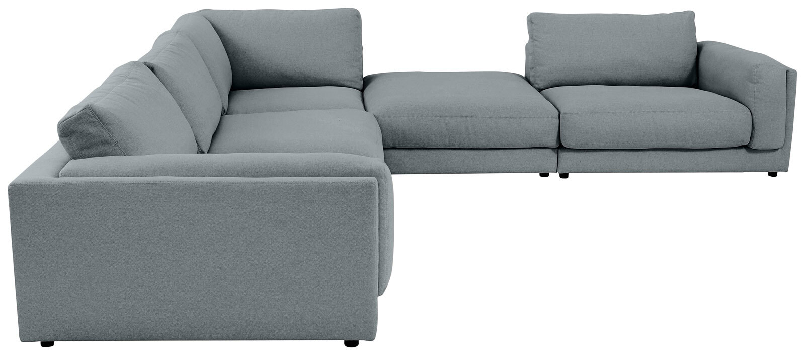 Ole Gunderson Ecksofa-Kombi LASSE VII 345 x 345 cm grau