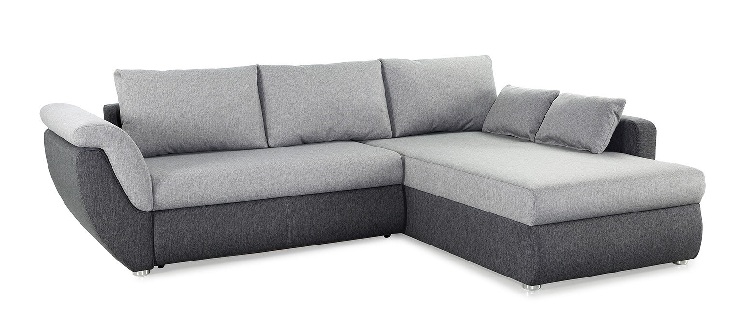 Ecksofa TADEUS 272 x 200 cm grau