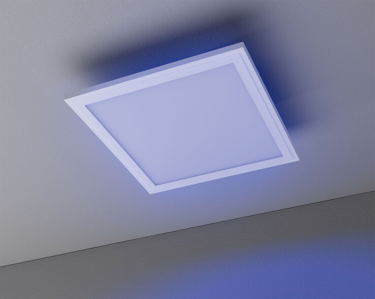 casaNOVA Smart Home CCT LED Deckenlampe COLORES 30 x 30 cm weiß