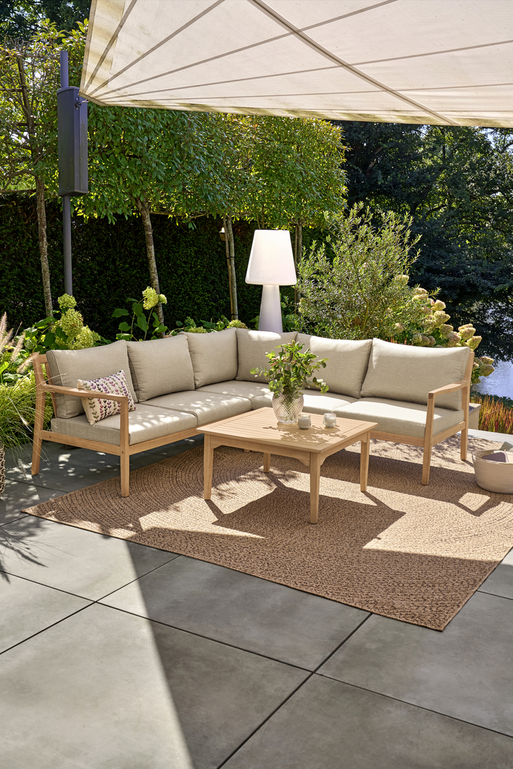 Garden FLAIR Living Gartenlounge TIBET 4-tlg naturfarbig /beige