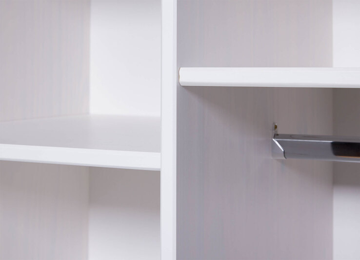 Drehtürenschrank THILO 140 x 190 cm weiß