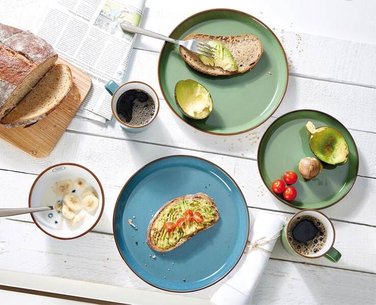 Ritzenhoff & Breker Speiseteller VISBY 4er Set blau
