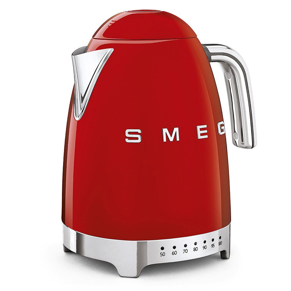 SMEG Wasserkocher 1700 ml variable Temperatursteuerung rot