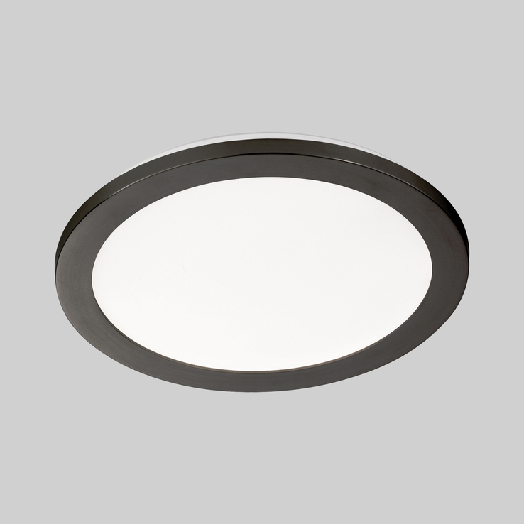 SCHÖNER WOHNEN-Kollektion LED Badlampe Decke FLAT 40 cm schwarz
