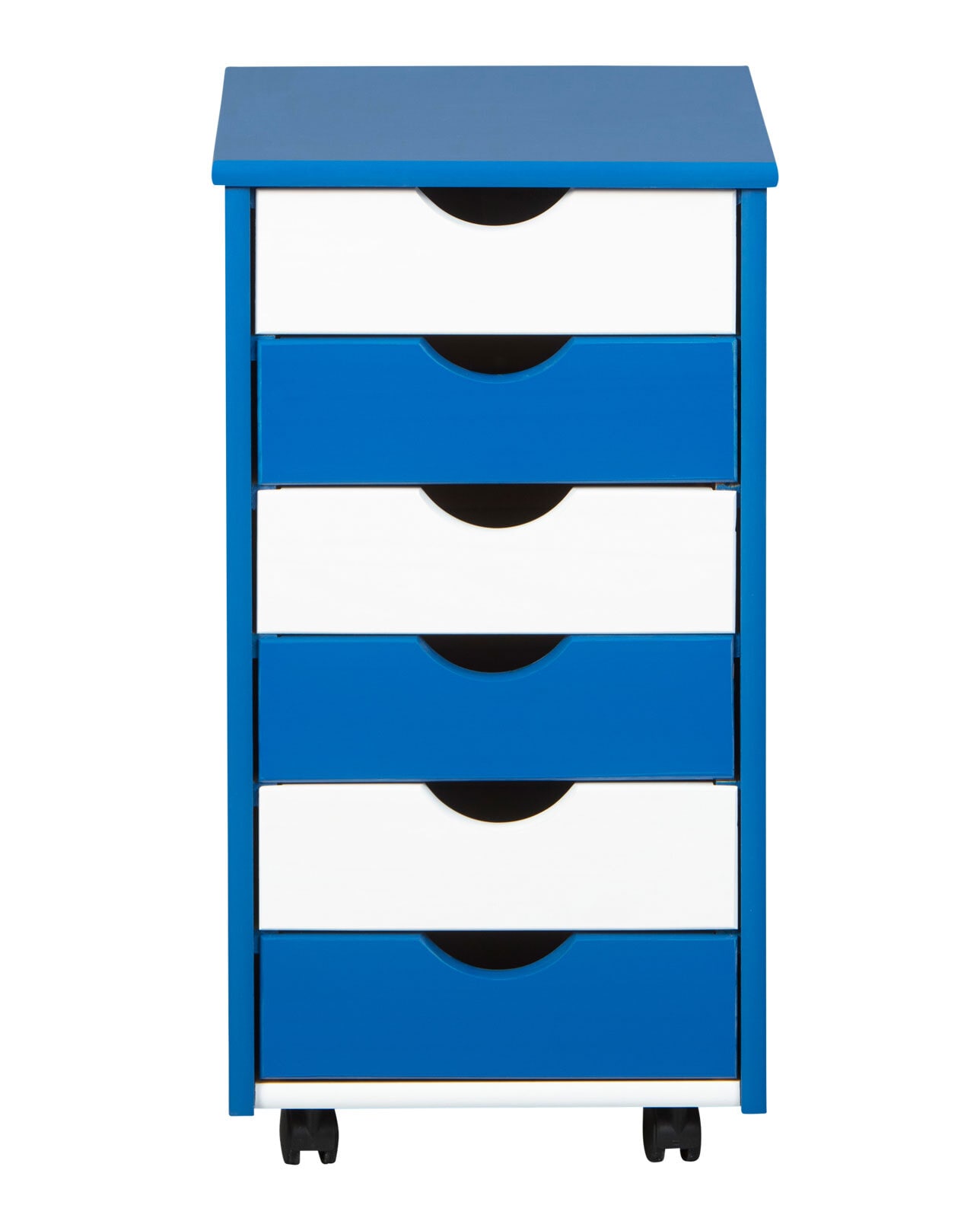 CASAVANTI Rollcontainer JONAS 35x65,6x39 cm Blau/Weiß